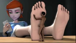 Macro Gwen feet jacking